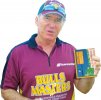 Allan Border,  former Australian cricket captain, with Adlink Media drive map